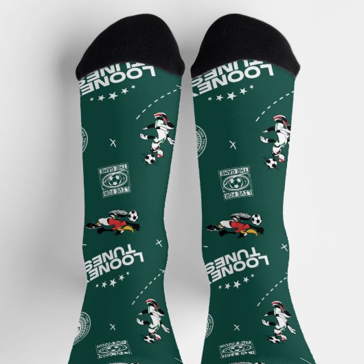 LOONEY TUNES™ Soccer Playbook Pattern ソックス (上部)