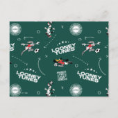 LOONEY TUNES™ Soccer Playbook Pattern ポストカード (正面)