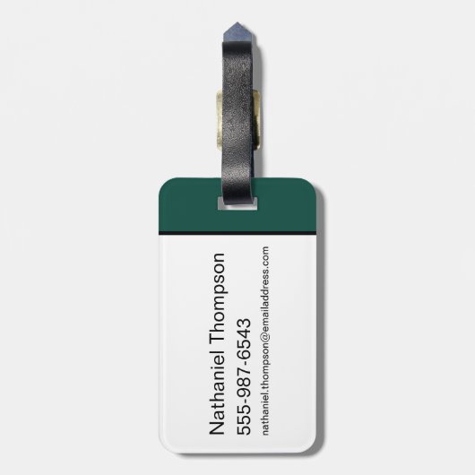 LOONEY TUNES™ Soccer Playbook Pattern ラゲッジタグ (裏面縦)