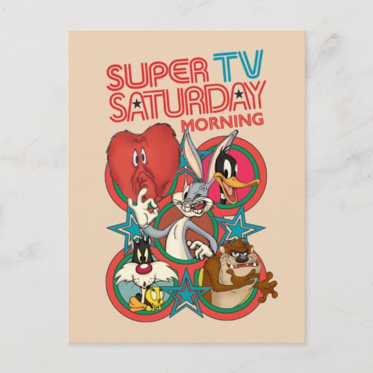 LOONEY TUNES™ | Super TV Saturday Morning ポストカード (正面)