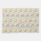 LOONEY TUNES™ SYLVESTER™ & TWETY™ホリデーパターン キッチンタオル (横)