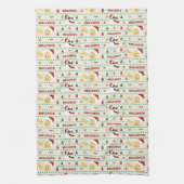 LOONEY TUNES™ SYLVESTER™ & TWETY™ホリデーパターン キッチンタオル (縦)