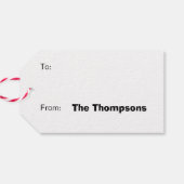 LOONEY TUNES™ SYLVESTER™ & TWETY™ホリデーパターン ギフトタグ (裏面横)