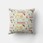 LOONEY TUNES™ SYLVESTER™ & TWETY™ホリデーパターン クッション (裏面)