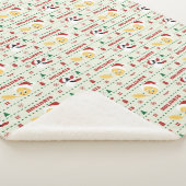 LOONEY TUNES™ SYLVESTER™ & TWETY™ホリデーパターン シェルパブランケット (3/4)