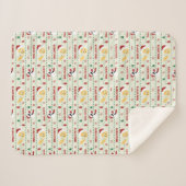 LOONEY TUNES™ SYLVESTER™ & TWETY™ホリデーパターン シェルパブランケット (正面(横))