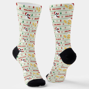 LOONEY TUNES™ SYLVESTER™ & TWETY™ホリデーパターン ソックス