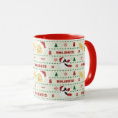 LOONEY TUNES™ SYLVESTER™ & TWETY™ホリデーパターン マグカップ (正面右)