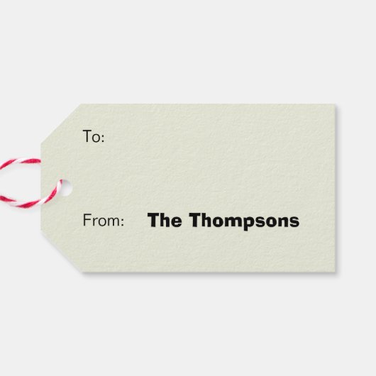 LOONEY TUNES™ TAZ™ いけな Not Nice ギフトタグ (裏面横)