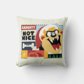 LOONEY TUNES™ TAZ™ いけな Not Nice クッション (正面)