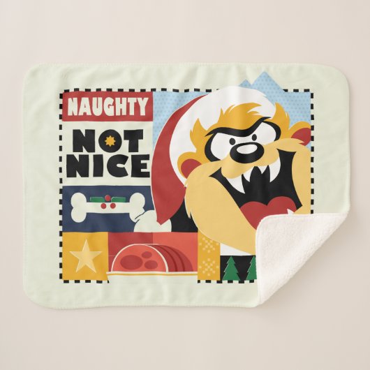 LOONEY TUNES™ TAZ™ いけな Not Nice シェルパブランケット (正面(横))