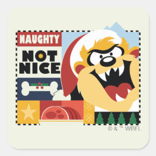 LOONEY TUNES™ TAZ™ いけな Not Nice スクエアシール
