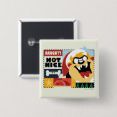 LOONEY TUNES™ TAZ™ いけな Not Nice 缶バッジ (正面&裏面)