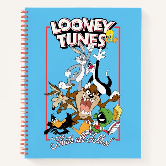 LOONEY TUNES™「THAT IS ALLフォーク!™」グループスタック ノートブック (正面)