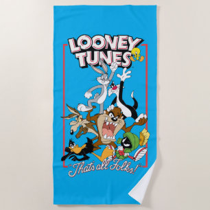 LOONEY TUNES™ "THAT IS ALLフォーク!™"グループスタック ビーチタオル