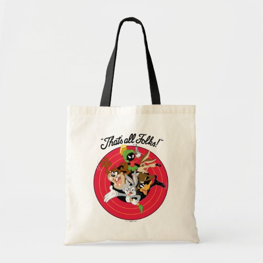LOONEY TUNES™ "THAT'S ALL FOLKS!™" Bullseye Group トートバッグ (正面)