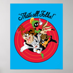 LOONEY TUNES™ "THAT'S ALL FOLKS!™" Bullseye Group ポスター