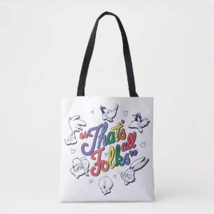 LOONEY TUNES™ - That's All Folks! Pride Badge トートバッグ