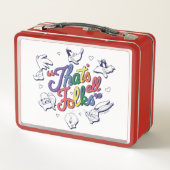 LOONEY TUNES™ - That's All Folks! Pride Badge メタルランチボックス (裏面)