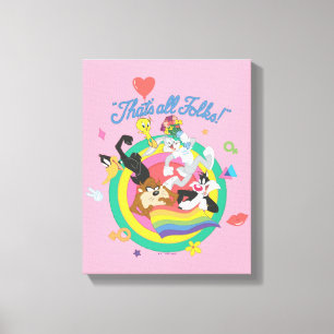 LOONEY TUNES™ - That's All Folks! Pride Bullseye キャンバスプリント