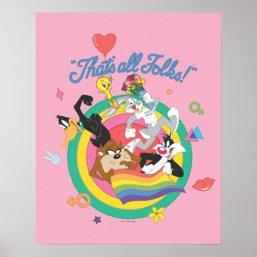 LOONEY TUNES™ - That's All Folks! Pride Bullseye ポスター (正面)