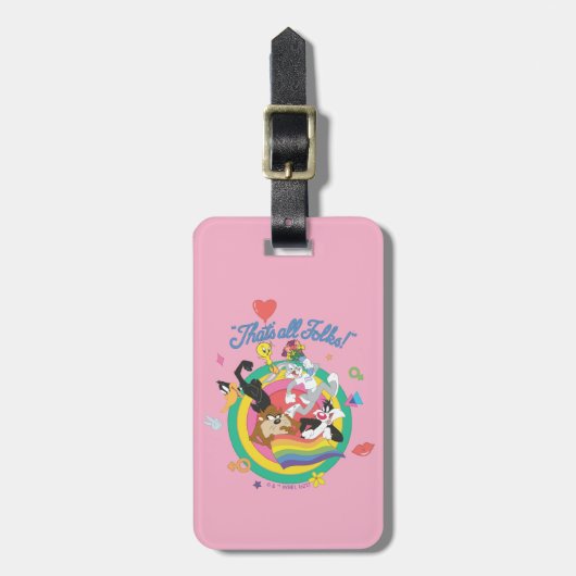 LOONEY TUNES™ - That's All Folks! Pride Bullseye ラゲッジタグ (正面縦)