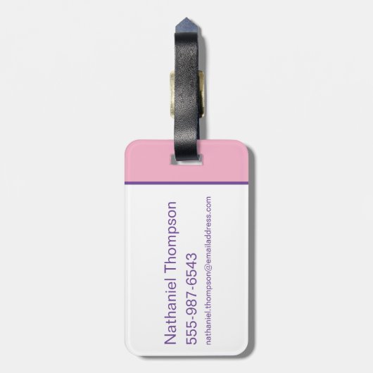 LOONEY TUNES™ - That's All Folks! Pride Bullseye ラゲッジタグ (裏面縦)