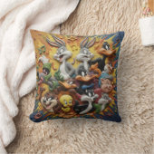 Looney Tunes Throw Cushion クッション (ブランケット)