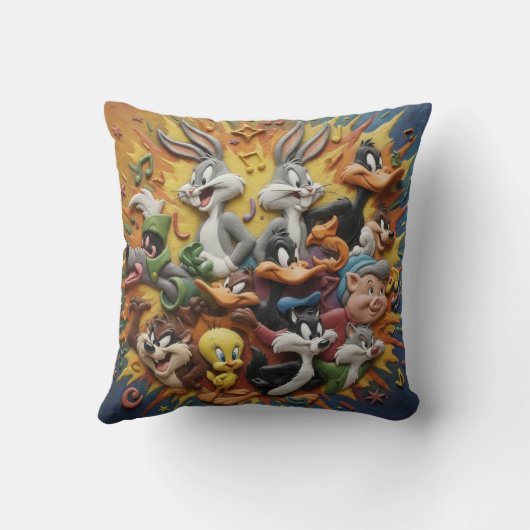 Looney Tunes Throw Cushion クッション (裏面)