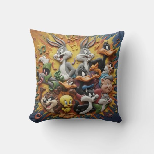 Looney Tunes Throw Cushion クッション (正面)