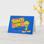 LOONEY TUNES™ TWEETY™レトロロビーカード カード (黄色い花)