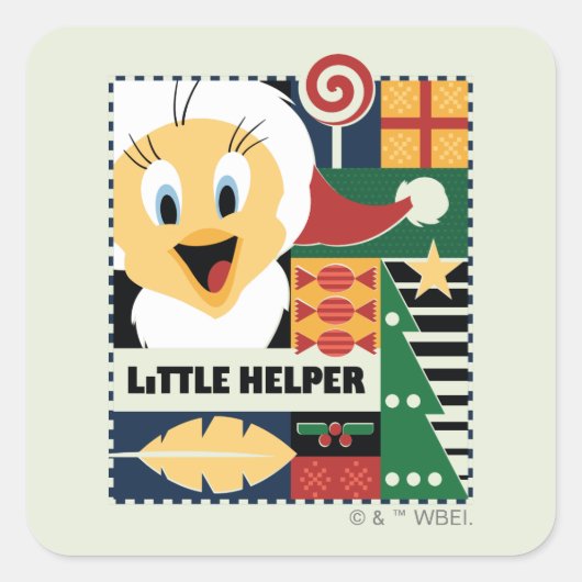 LOONEY TUNES™ TWEETY™ Little Helper スクエアシール (正面)