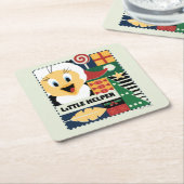 LOONEY TUNES™ TWEETY™ Little Helper スクエアペーパーコースター (アングル)