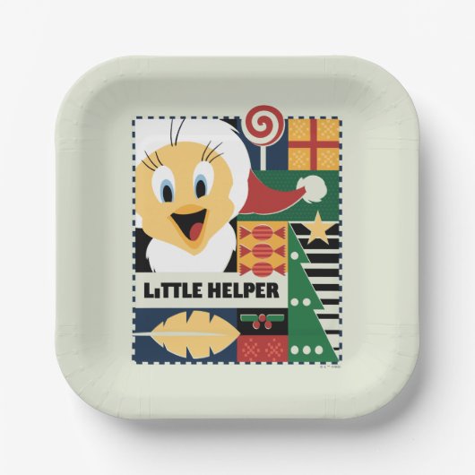 LOONEY TUNES™ TWEETY™ Little Helper ペーパープレート (正面)