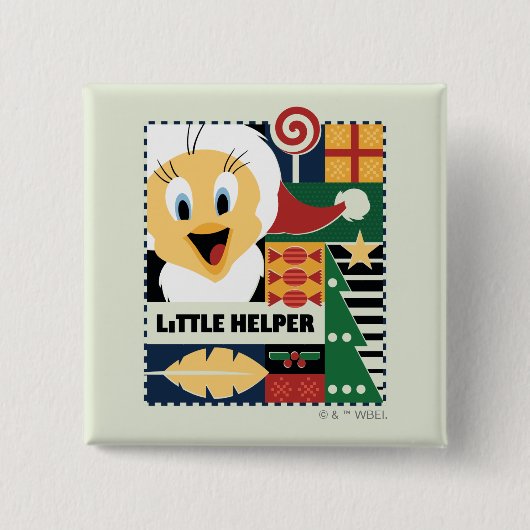LOONEY TUNES™ TWEETY™ Little Helper 缶バッジ (正面)