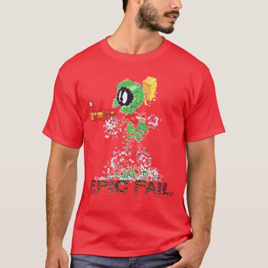 Looneyunes Marvin the Martian Epic Fail friend Tシャツ (正面)