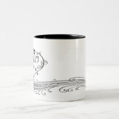 Loooveのモカ渦巻 ツートーンマグカップ (中央)