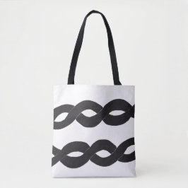 Loop Band Monochrome Ink Tote Bag トートバッグ