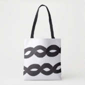 Loop Band Monochrome Ink Tote Bag トートバッグ (正面)