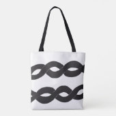 Loop Band Monochrome Ink Tote Bag トートバッグ (裏面)
