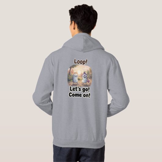 Loop & Girlfriend Aesthetic Sweatshirt パーカ (裏面フル)