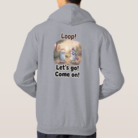 Loop & Girlfriend Aesthetic Sweatshirt パーカ (裏面)