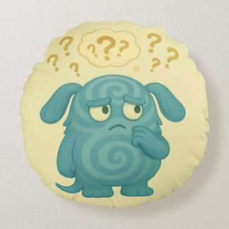 Loopi Kissen – Das nachdenkliche ADHS-Monster ラウンドクッション