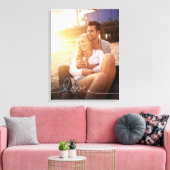 Loopy Loveハートストリングノッシンプルトフォトモダンページ キャンバスプリント (インサイチュ (リビング))