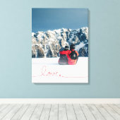 Loopy Loveハートストリングノッシンプルトフォトモダンページ キャンバスプリント (インサイチュ (ウッドフロア))