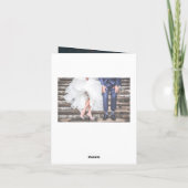 Loopy Love Lineハート結婚の写真サンキューカード サンキューカード (裏面)