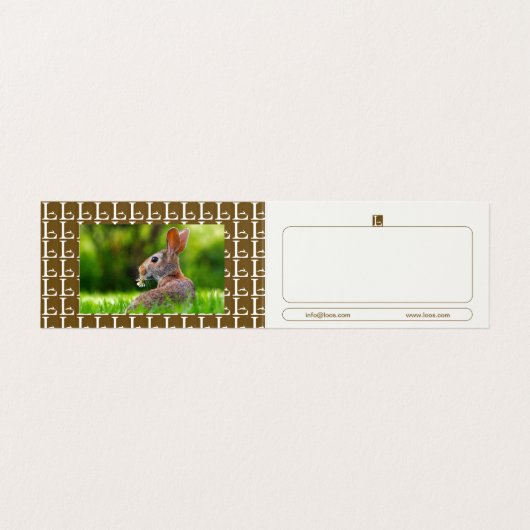 LOOS折り畳み名刺 名刺 (内部フラット)