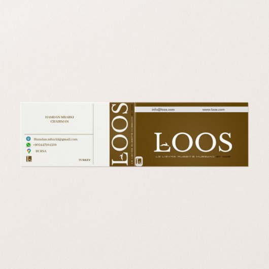 LOOS折り畳み名刺 名刺 (外部フラット)