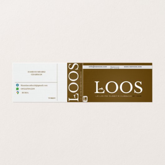 LOOS折り畳み名刺 名刺 (外部フラット)