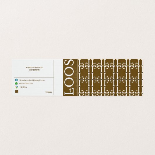 LOOS折り畳み名刺 名刺 (外部フラット)